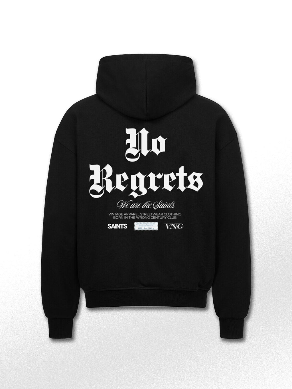 NO REGRETS OVERSIZED ZIPPER - VINTAGE APPAREL