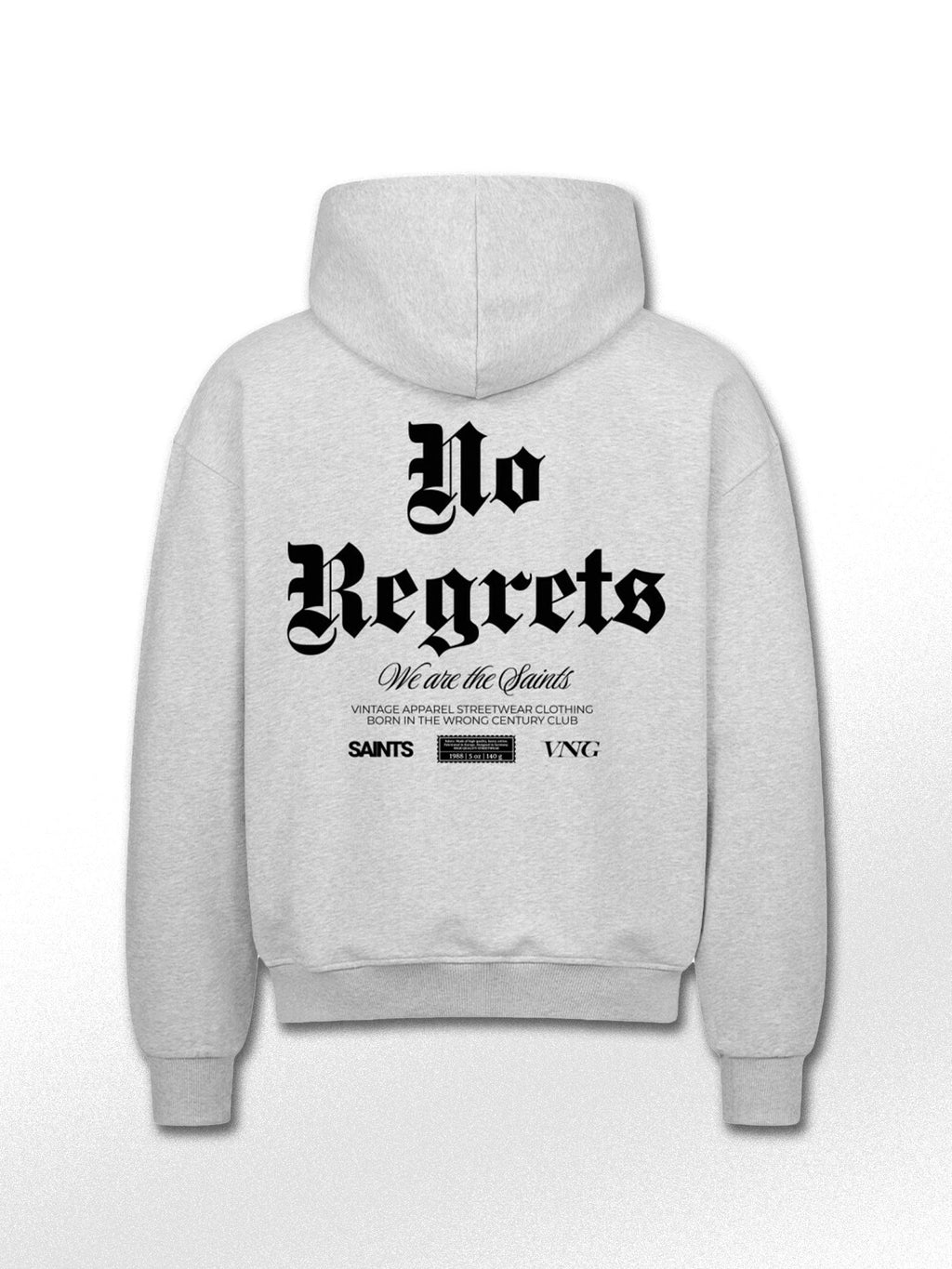 NO REGRETS OVERSIZED ZIPPER - VINTAGE APPAREL