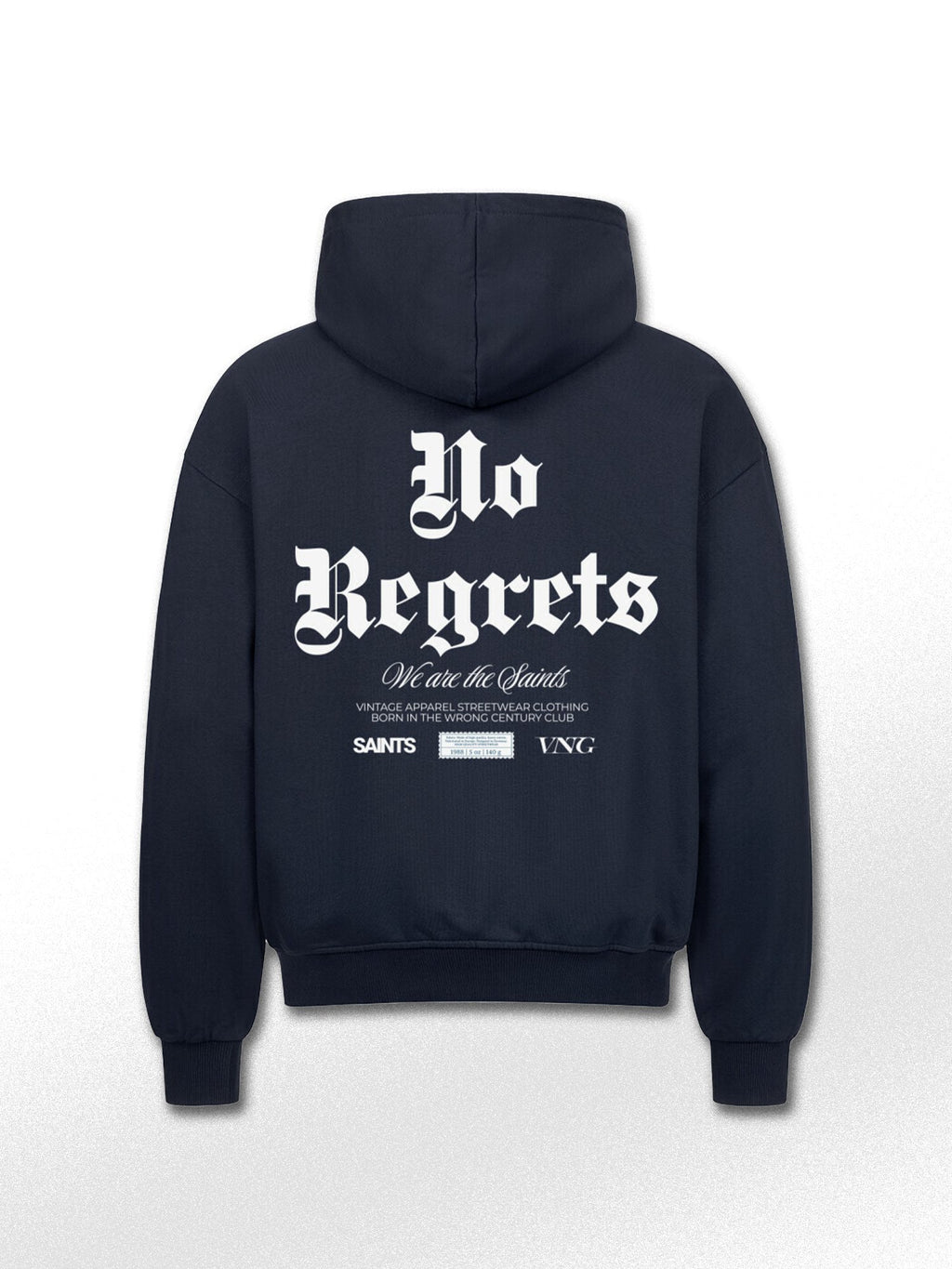 NO REGRETS OVERSIZED ZIPPER - VINTAGE APPAREL