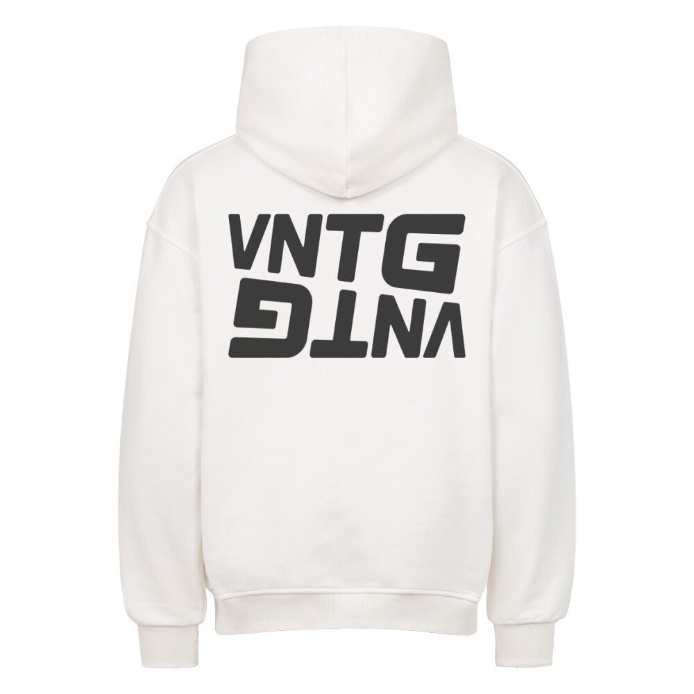 DART OVERSIZED HOODIE WHITE - VINTAGE APPAREL