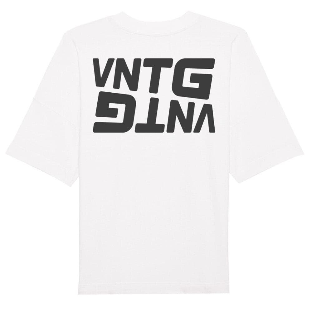 DART OVERSIZED TEE WHITE - VINTAGE APPAREL