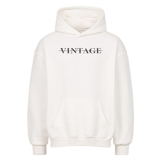 DELUSION OVERSIZED HOODIE WHITE - VINTAGE APPAREL