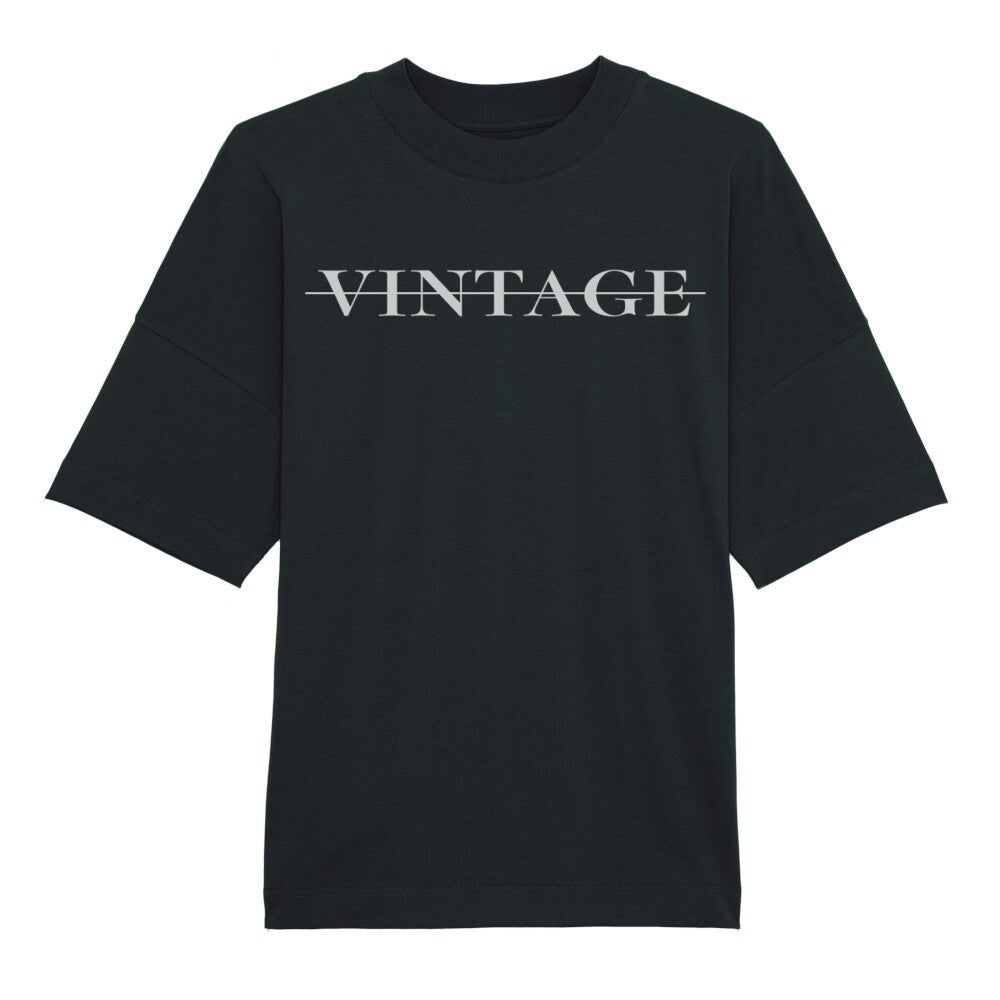 DELUSION OVERSIZED TEE BLACK - VINTAGE APPAREL