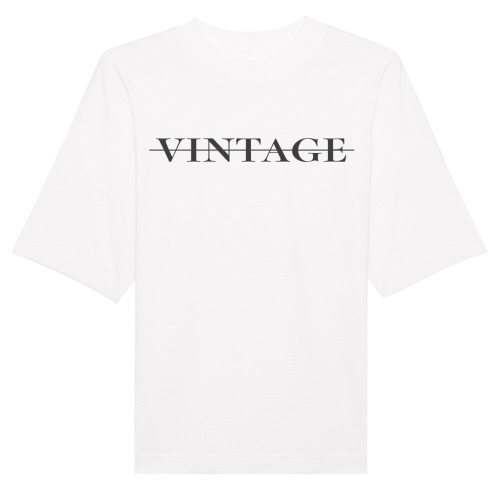 DELUSION OVERSIZED TEE WHITE - VINTAGE APPAREL