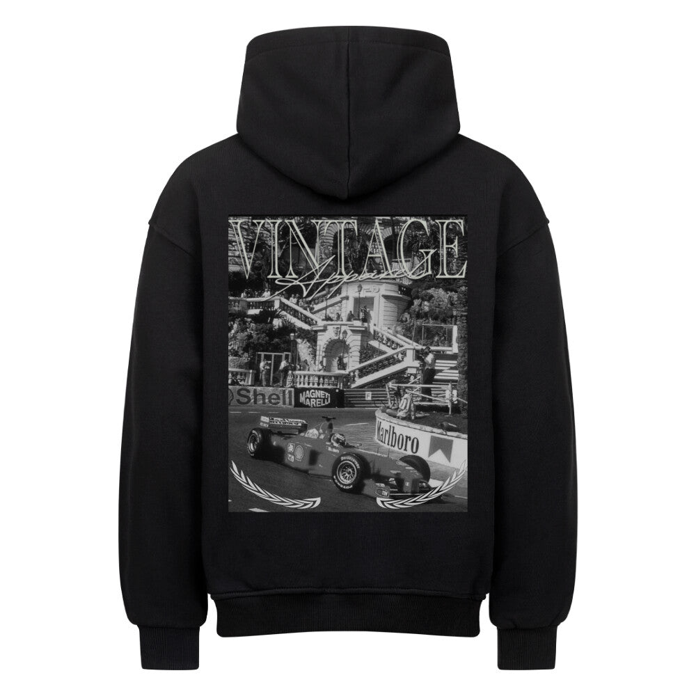 MONACO OVERSIZED HOODIE BLACK - VINTAGE APPAREL